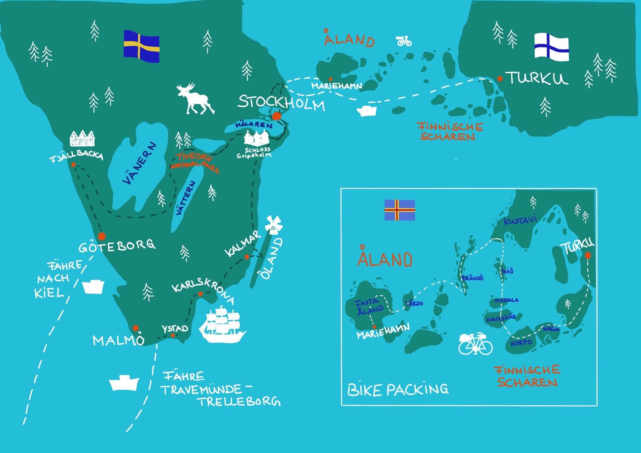 Unsere Reise durch Schweden und Finnland